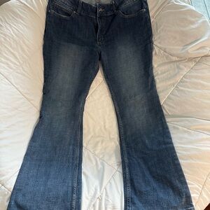 Wrangler Dark Blue Bootcut Jeans